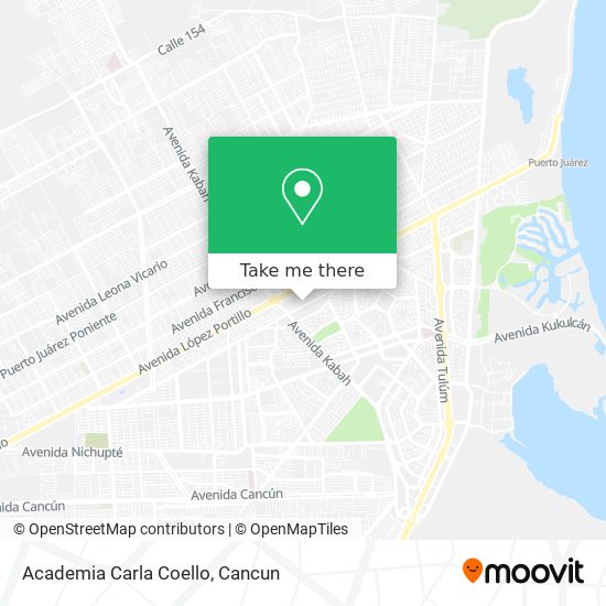 Mapa de Academia Carla Coello