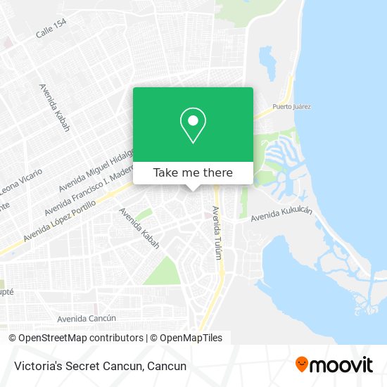 Victoria's Secret Cancun map