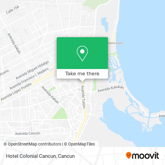 Hotel Colonial Cancun map