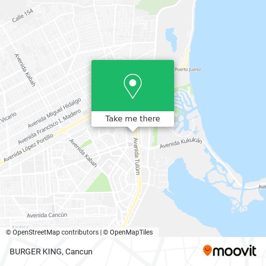 BURGER KING map