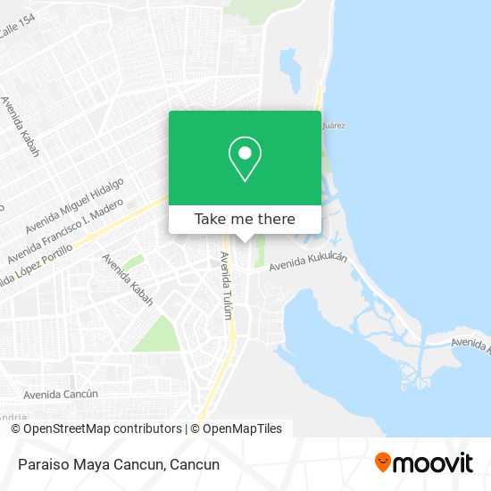 Paraiso Maya Cancun map