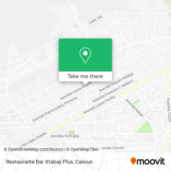 Restaurante Bar Xtabay Plus map