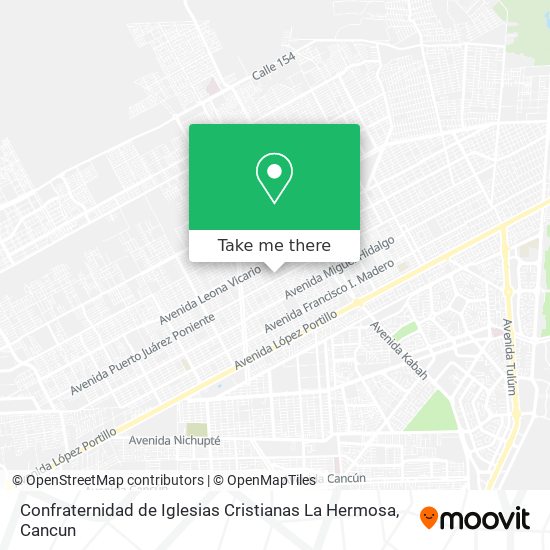 Mapa de Confraternidad de Iglesias Cristianas La Hermosa