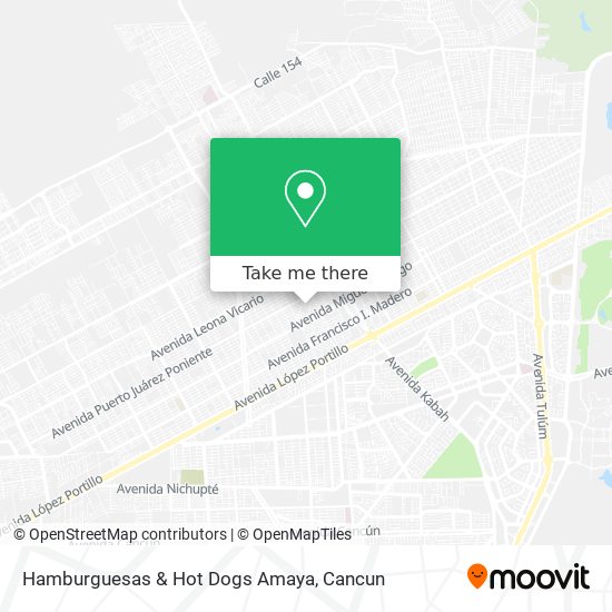 Hamburguesas & Hot Dogs Amaya map