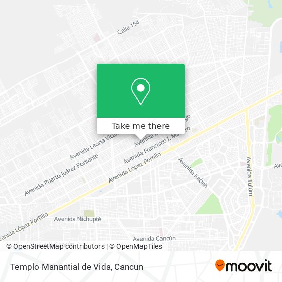Templo Manantial de Vida map