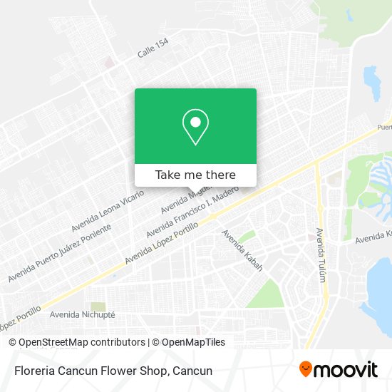 How to get to Floreria Cancun Flower Shop in Isla Mujeres by Bus?