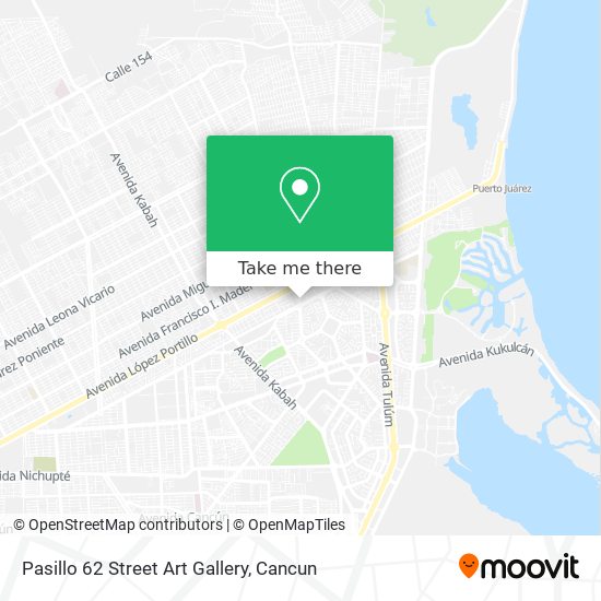 Pasillo 62 Street Art Gallery map