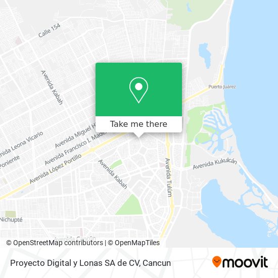 Mapa de Proyecto Digital y Lonas SA de CV