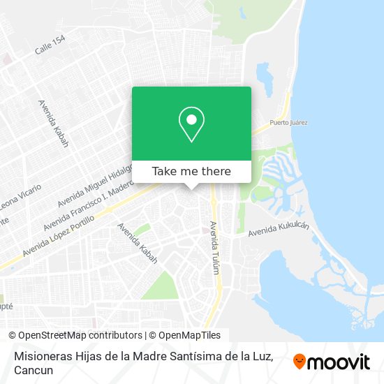 Mapa de Misioneras Hijas de la Madre Santísima de la Luz