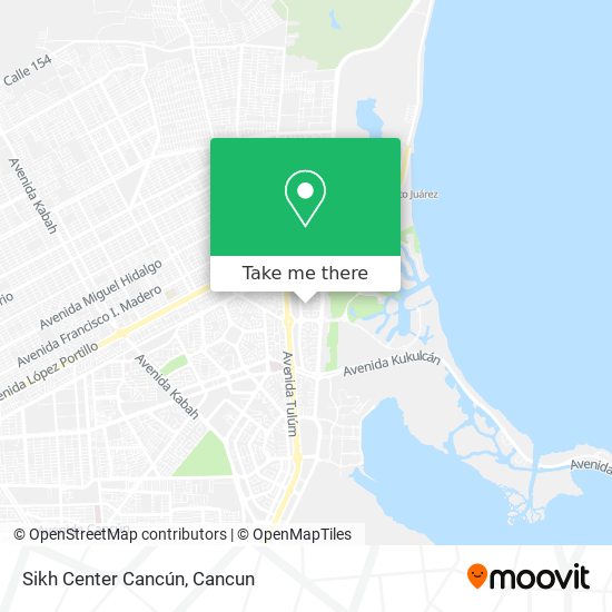Mapa de Sikh Center Cancún