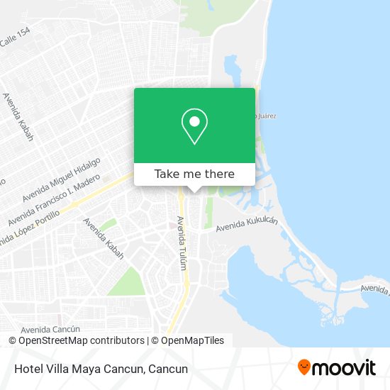 Hotel Villa Maya Cancun map