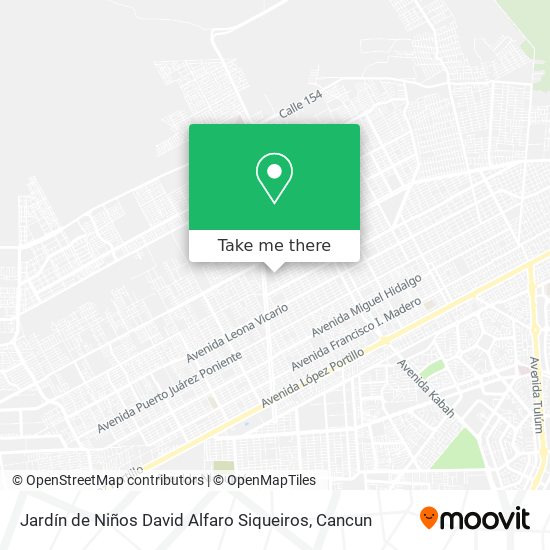 Jardín de Niños David Alfaro Siqueiros map