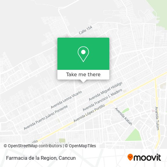 Mapa de Farmacia de la Region