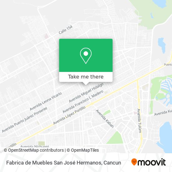 Fabrica de Muebles San José Hermanos map