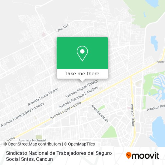 Mapa de Sindicato Nacional de Trabajadores del Seguro Social Sntss