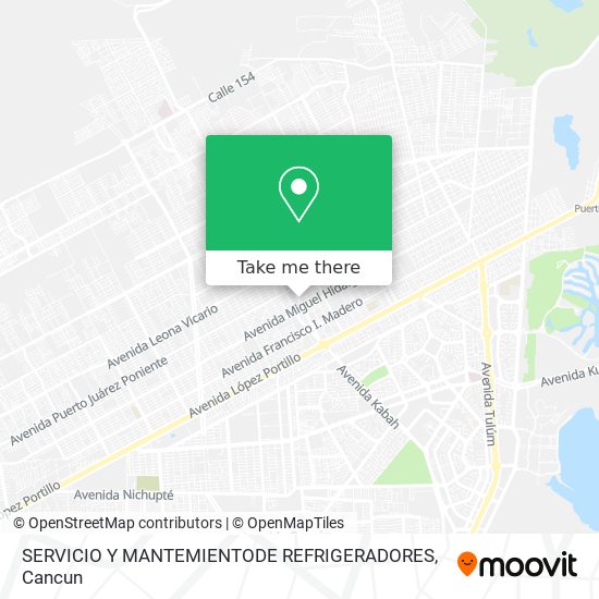 SERVICIO Y MANTEMIENTODE REFRIGERADORES map