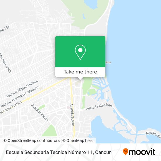 Escuela Secundaria Tecnica Número 11 map