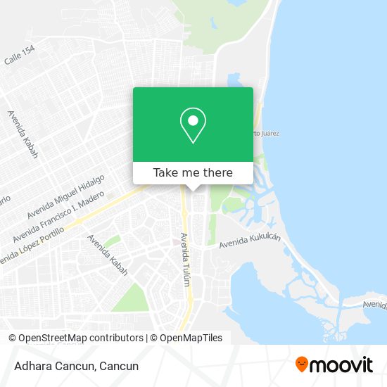 Adhara Cancun map