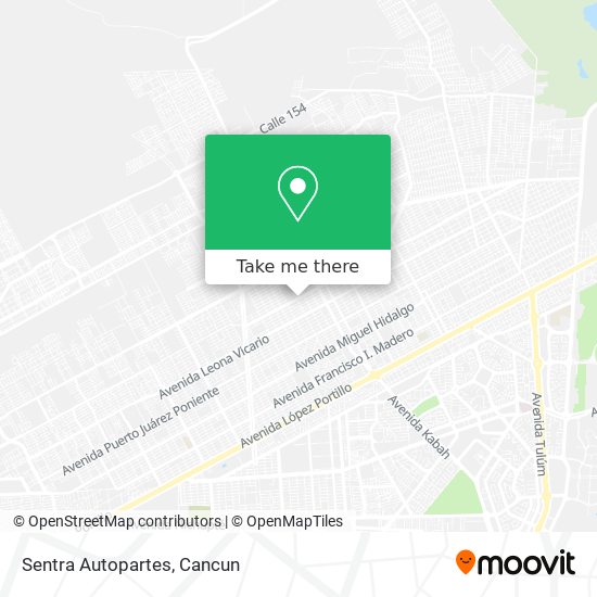 Mapa de Sentra Autopartes