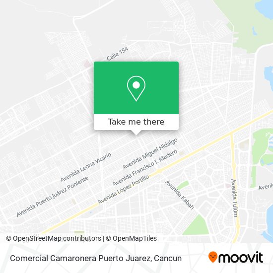 Comercial Camaronera Puerto Juarez map