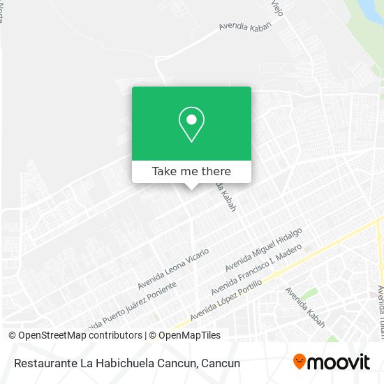 Mapa de Restaurante La Habichuela Cancun