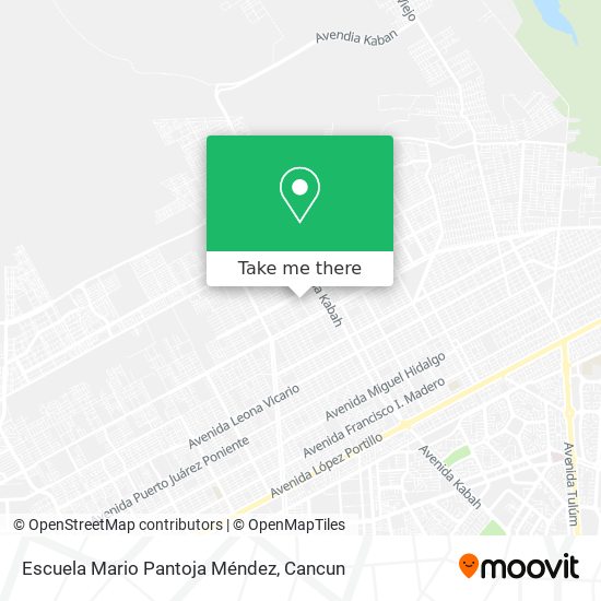 Escuela Mario Pantoja Méndez map