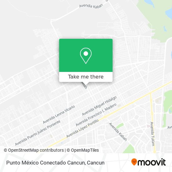 Mapa de Punto México Conectado Cancun