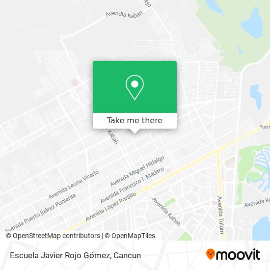 Mapa de Escuela Javier Rojo Gómez