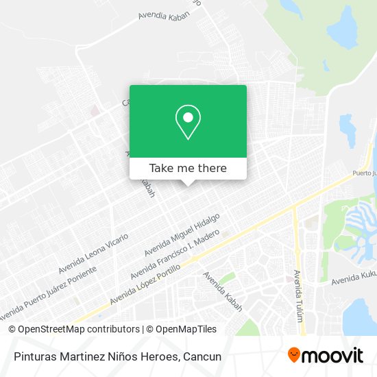 Pinturas Martinez Niños Heroes map