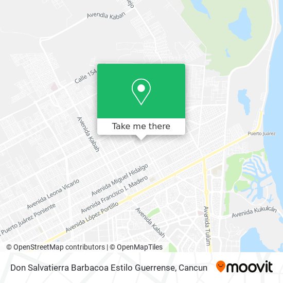 Mapa de Don Salvatierra Barbacoa Estilo Guerrense
