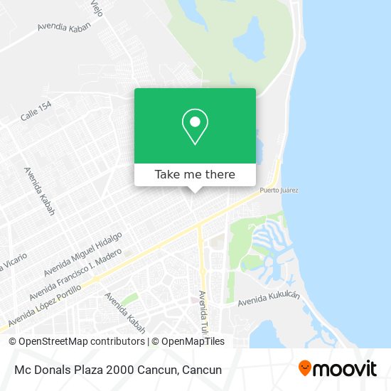 Mc Donals Plaza 2000 Cancun map