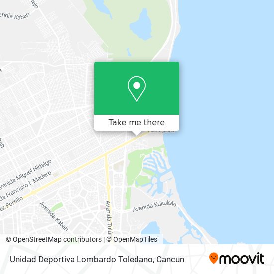 Unidad Deportiva Lombardo Toledano map