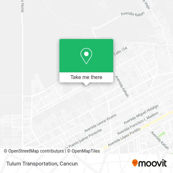 Tulum Transportation map