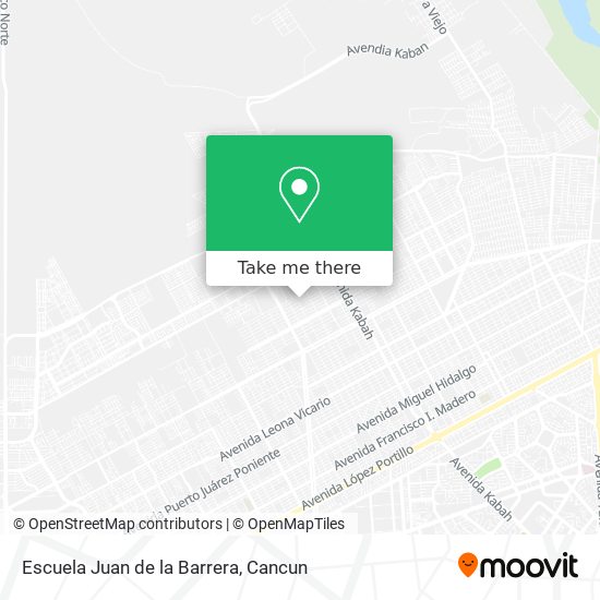 Mapa de Escuela Juan de la Barrera