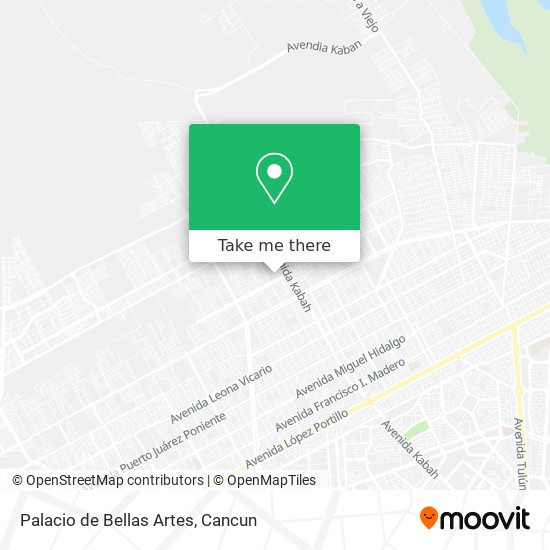Palacio de Bellas Artes map