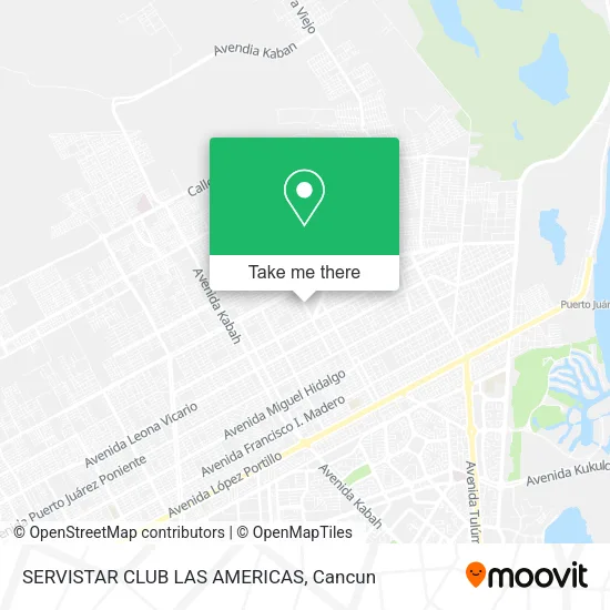 Mapa de SERVISTAR CLUB LAS AMERICAS