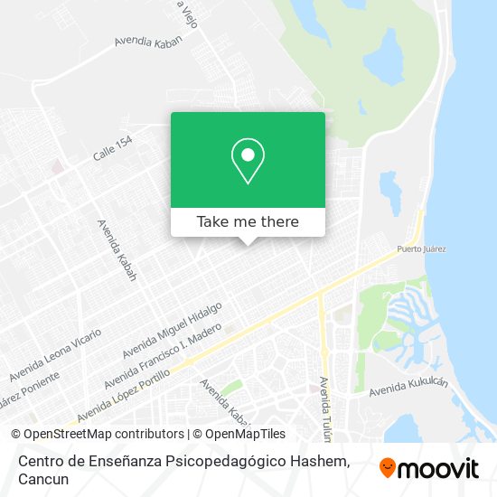 Mapa de Centro de Enseñanza Psicopedagógico Hashem