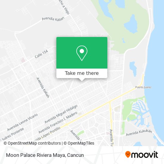 Moon Palace Riviera Maya map