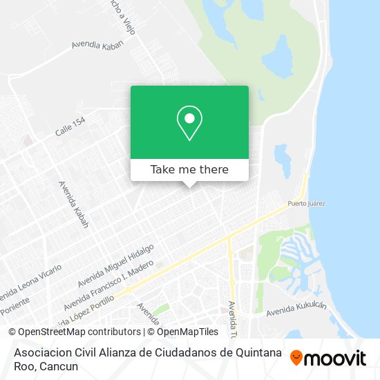 Asociacion Civil Alianza de Ciudadanos de Quintana Roo map