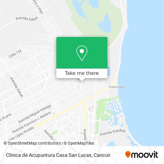 Mapa de Clínica de Acupuntura Casa San Lucas