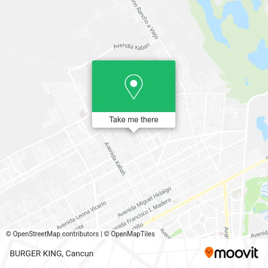 BURGER KING map