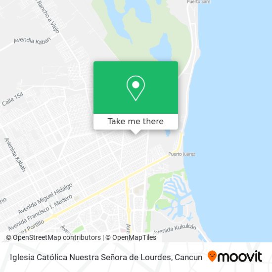 Mapa de Iglesia Católica Nuestra Señora de Lourdes