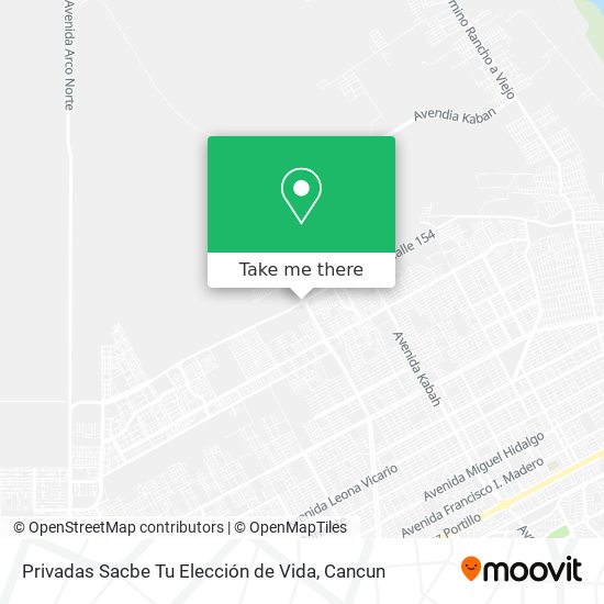 Privadas Sacbe Tu Elección de Vida map