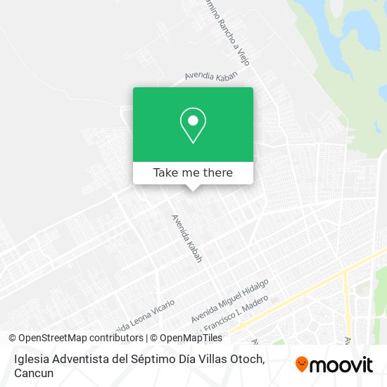 Iglesia Adventista del Séptimo Día Villas Otoch map