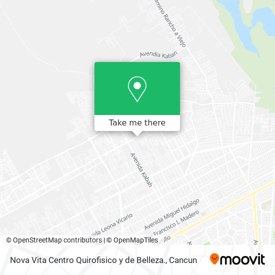 Mapa de Nova Vita Centro Quirofisico y de Belleza.