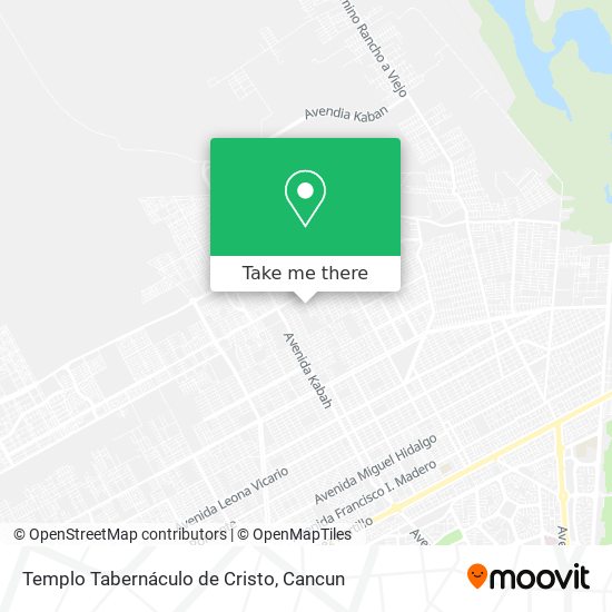 Mapa de Templo Tabernáculo de Cristo