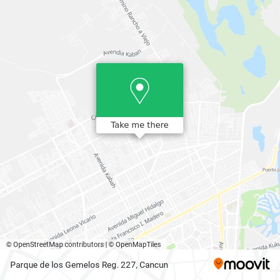 Parque de los Gemelos Reg. 227 map