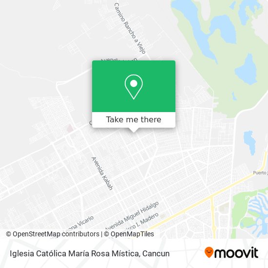 Mapa de Iglesia Católica María Rosa Mística