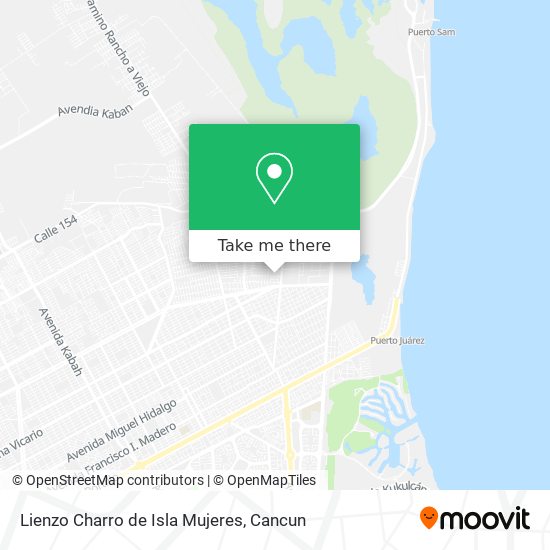Lienzo Charro de Isla Mujeres map
