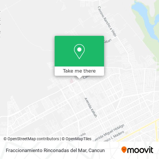 Mapa de Fraccionamiento Rinconadas del Mar